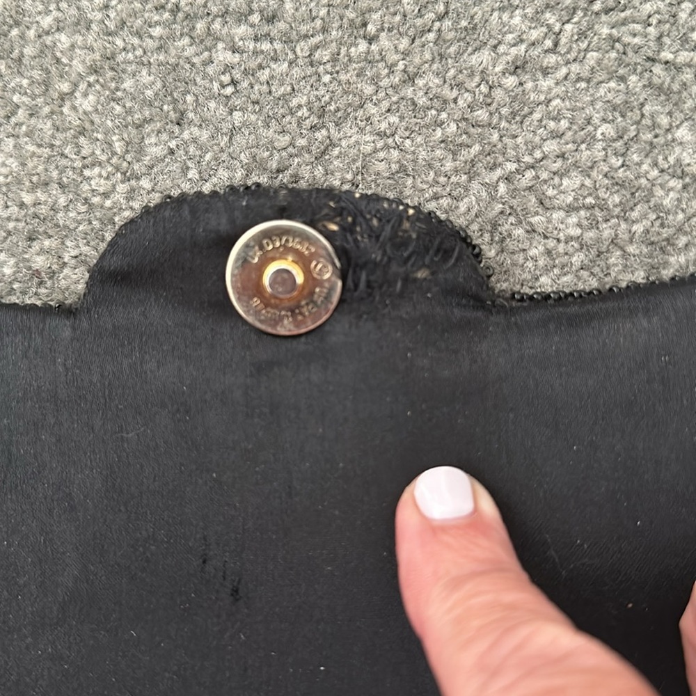 Vintage Walborg black beaded clutch - Picture 6 of 7